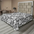 thumbnail image 1 of Ambesonne Floral Flat Sheet, Flowers Twigs Composition, Queen Size, Grey and White, 1 of 1