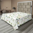 thumbnail image 1 of Ambesonne Floral Flat Sheet, Herb Flowers Watercolors, King Size, Multicolor, 1 of 1