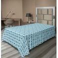 thumbnail image 1 of Ambesonne Floral Flat Sheet, Holland Tulip Folk Style, TwinXL Size, Sea Blue Multicolor, 1 of 1