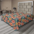 thumbnail image 1 of Ambesonne Floral Flat Sheet, Lilly Flowers Doodle, King Size, Multicolor, 1 of 1