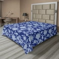 thumbnail image 1 of Ambesonne Floral Flat Sheet, Paisley Pattern Ottoman Art, Queen Size, Royal Blue, 1 of 1
