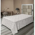thumbnail image 1 of Ambesonne Floral Flat Sheet, Pastel Basic Flowers Scene, TwinXL Size, Pale Mauve and White, 1 of 1