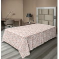 thumbnail image 1 of Ambesonne Floral Flat Sheet, Peachy Feminine Theme Flower, Twin Size, Peach Pale Mauve Salmon, 1 of 1
