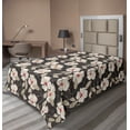 thumbnail image 1 of Ambesonne Floral Flat Sheet, Poppy Flowers Nature, Twin Size, Tan Charcoal Grey Red, 1 of 1