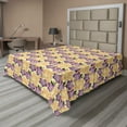 thumbnail image 1 of Ambesonne Floral Flat Sheet, Romantical Purple Orchids, California King, Multicolor, 1 of 1