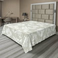 thumbnail image 1 of Ambesonne Floral Flat Sheet, Soft Toned Flower Bouquets, King Size, Dust and White, 1 of 1