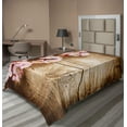 thumbnail image 1 of Ambesonne Floral Flat Sheet, Spring Blossom Orchard, TwinXL Size, Sand Brown Pale Pink, 1 of 1
