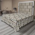 thumbnail image 1 of Ambesonne Floral Flat Sheet, Spring Nostalgia Retro, Queen Size, Multicolor, 1 of 1