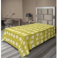 thumbnail image 1 of Ambesonne Floral Flat Sheet, Spring Vibes Flower Pattern, Twin Size, Yellow Green White, 1 of 1