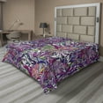 thumbnail image 1 of Ambesonne Floral Flat Sheet, Tropical Jungle Bouquet, Full Size, Multicolor, 1 of 1