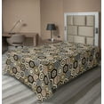 thumbnail image 1 of Ambesonne Floral Flat Sheet, Victorian Damask Rococo, Twin Size, Pale Coffee Warm Taupe, 1 of 1