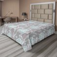 thumbnail image 1 of Ambesonne Floral Flat Sheet, Victorian Vintage Soft, Queen Size, Grey Seafoam Tan, 1 of 1