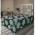 thumbnail image 1 of Ambesonne Floral Flat Sheet, Vintage Style Budding Roses, Twin Size, Charcoal Grey Pale Teal, 1 of 1