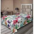 thumbnail image 1 of Ambesonne Floral Flat Sheet, Watercolor Art Tropical, Twin Size, Multicolor, 1 of 1