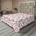 thumbnail image 1 of Ambesonne Floral Flat Sheet, Watercolor Different Flowers, Queen Size, Multicolor, 1 of 1