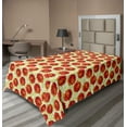 thumbnail image 1 of Ambesonne Floral Flat Sheet, Watercolor Rose Flower Art, Twin Size, Pale Green Vermilion, 1 of 1