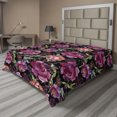 thumbnail image 1 of Ambesonne Floral Garden Flat Bedding Sheet Soft Top Sheet, Wild Peony Blossoms, King, Dark Magenta Green, 1 of 1