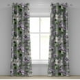 thumbnail image 1 of Ambesonne Floral Grommet Curtain, Botanical Garden Eucalyptus, 50"x96", Lilac and Dark Sea Green, 1 of 5