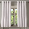 thumbnail image 1 of Ambesonne Floral Grommet Curtain, Contiguous Flowers Lines, 50" x 54", Pale Pink and White, 1 of 6