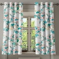 thumbnail image 1 of Ambesonne Floral Grommet Curtain, Flowering Tender Branches, 50"x63", Pale Pink Dark Seafoam, 1 of 5