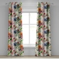 thumbnail image 1 of Ambesonne Floral Grommet Curtain, Flowers Wild Blooming Meadow, 50"x84", Pink Green and Blue Violet, 1 of 1