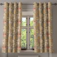 thumbnail image 1 of Ambesonne Floral Grommet Curtain, Garden Theme Hibiscus Sketch, 50"x63", Tan Pale Yellow Rose, 1 of 5
