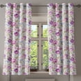 thumbnail image 1 of Ambesonne Floral Grommet Curtain, Pastel Tones Leaves, 50" x 54", Lilac Green Pale Blue, 1 of 6
