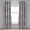 thumbnail image 1 of Ambesonne Floral Grommet Curtain, Romantic Magnolia Pattern, 50"x96", Pink Pale Blue Grey, 1 of 1