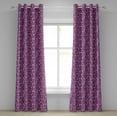 thumbnail image 1 of Ambesonne Floral Grommet Curtain, Romantic Nature Pattern, 50" x 120", Pale Pink Marigold, 1 of 6