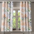 thumbnail image 1 of Ambesonne Floral Grommet Curtain, Soft Tones Flowers Leaves, 50"x63", Peach Lavender Blue and Green, 1 of 5