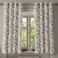 thumbnail image 1 of Ambesonne Floral Grommet Curtain, Spring Foliage Ethnic, 50" x 54", Cream Grey, 1 of 6