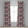thumbnail image 1 of Ambesonne Floral Grommet Curtain, Traditional Tulip Blossom, 50"x96", Peach Plum Seafoam, 1 of 5