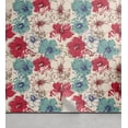 thumbnail image 1 of Ambesonne Floral Inspiration Peel & Stick Wallpaper for Home, Retro Hibiscus, 13"x36", Red Cadet Blue and Eggshell, 1 of 1