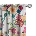 thumbnail image 1 of Ambesonne Floral Isnpiration Curtains, Spring Bouquet, Pair of 28"x95", Beige Maroon and Multicolor, 1 of 1