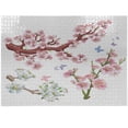 thumbnail image 1 of Ambesonne Floral Jigsaw Puzzle Durable Cardboard, Vivid Flowering Branch, 1000 pcs, Pink Brown Green, 1 of 5