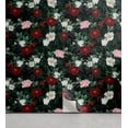 thumbnail image 1 of Ambesonne, Floral Jungle Peel & Stick Wallpaper for Home, Flowers Boho Dreamy, 13"x72", Almond Green Ruby Ivory, 1 of 5