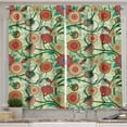 thumbnail image 1 of Ambesonne Floral Kitchen Curtains, Oriental Inspirations, 55"x39", Multicolor, 1 of 3