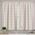 thumbnail image 1 of Ambesonne Floral Kitchen Curtains, Ornamental Floral and Hip, 55"x39", Champagne and Multicolor, 1 of 3