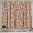 thumbnail image 1 of Ambesonne Floral Kitchen Curtains, Paisley Leaf Pattern, 55"x39", Multicolor, 1 of 3