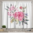 thumbnail image 1 of Ambesonne Floral Kitchen Curtains, Romantic Roses Bouquet, 55"x39", Multicolor, 1 of 3