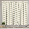 thumbnail image 1 of Ambesonne Floral Kitchen Curtains, Vintage Rose Pink Petals, 55"x45", Pale Pink White, 1 of 3