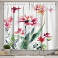 thumbnail image 1 of Ambesonne Floral Kitchen Curtains, Watercolor Pastel Boho, 55"x39", Multicolor, 1 of 2