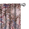 thumbnail image 1 of Ambesonne Floral Nature Print Curtains, Potpourri Vibe, Pair of 28"x95", Ruby Pale Lavender Blush, 1 of 5