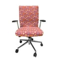 thumbnail image 1 of Ambesonne Floral Office Chair Cover Stretchable High Back, Abstract Funky Colors Layout, Vermilion Pale Teal, 1 of 1