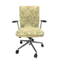 thumbnail image 1 of Ambesonne Floral Office Chair Cover Stretchable High Back, Chrysanthemum Flower Motifs, Cream Mustard, 1 of 1