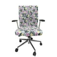 thumbnail image 1 of Ambesonne Floral Office Chair Cover Stretchable High Back, Design of Exotic Plantation, Grey Teal Pale Fuchsia, 1 of 1