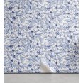 thumbnail image 1 of Ambesonne Floral Peel & Stick Wallpaper for Home, Art Sketchy Winter Flowers, 13"x100", Pale Blue Off White, 1 of 1