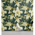 thumbnail image 1 of Ambesonne Floral Peel & Stick Wallpaper for Home, Blooming Lilies Dotted Back, 13"x100", Dark Green Earth Yellow, 1 of 5