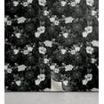 thumbnail image 1 of Ambesonne Floral Peel & Stick Wallpaper for Home, Flowers Leaves Dark-Tone Art, 13"x100", Charcoal Grey and White, 1 of 5