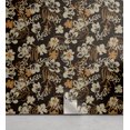 thumbnail image 1 of Ambesonne Floral Peel & Stick Wallpaper for Home, Garden Flowery Leaves Grunge, 13"x72", Grey Yellow Tan Brown, 1 of 1